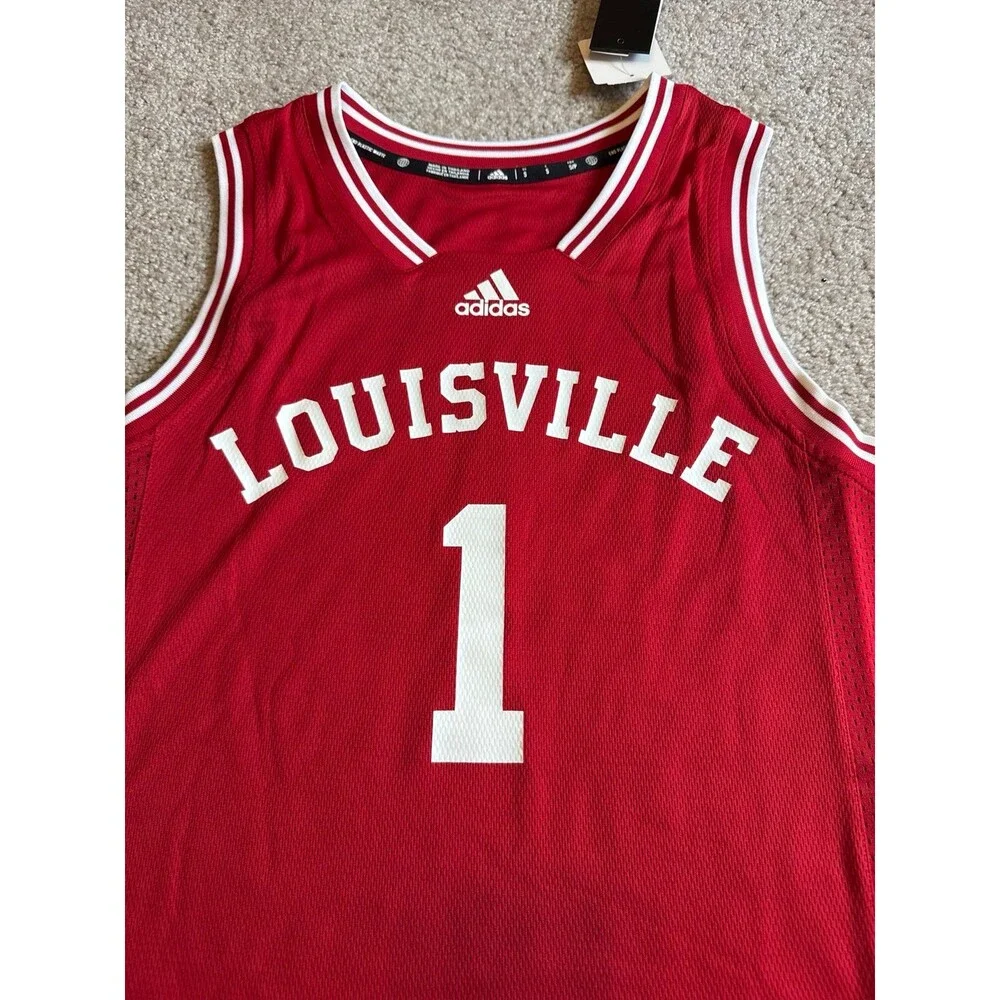 Louisville Cardinals Adidas NWT Men’s Basketball Jersey Size Small